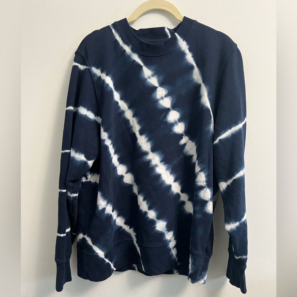 Tory Burch Sport Tie-Dye French Terry Crew Sweatshirt
